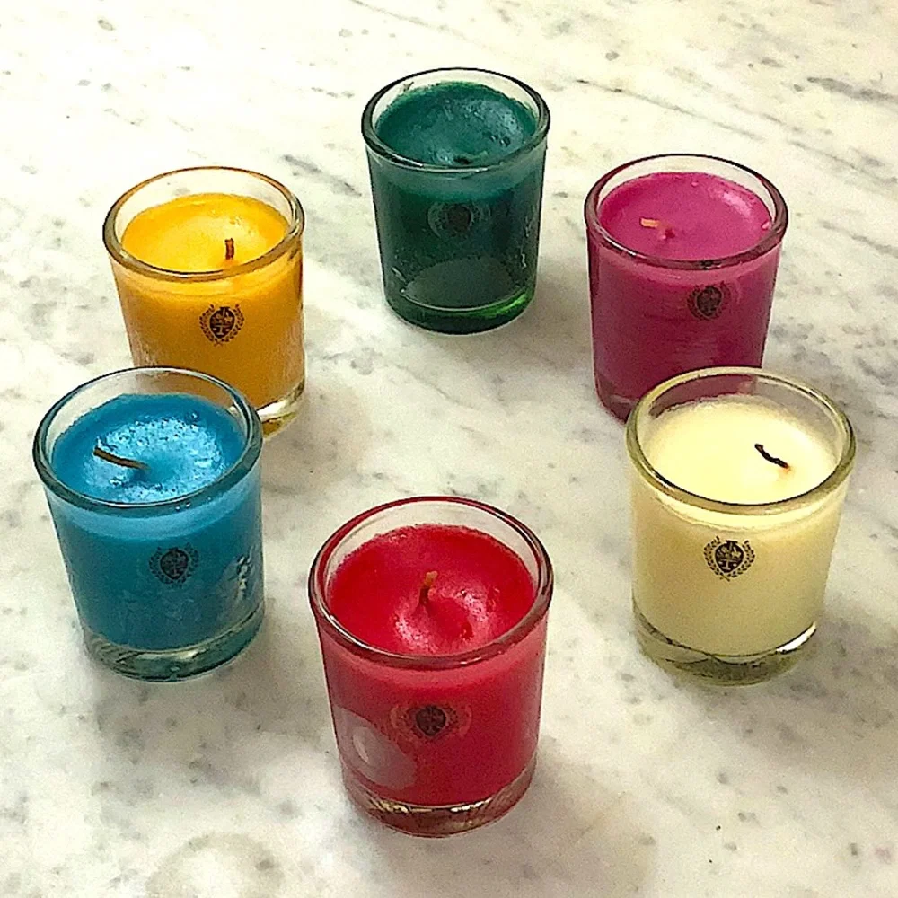 PECKSNIFF’S ENGLAND SEASONAL FRAGRANT CANDLES MINI SET OF 6 LUXURY VOTIVES NEW - Picture 2 of 13